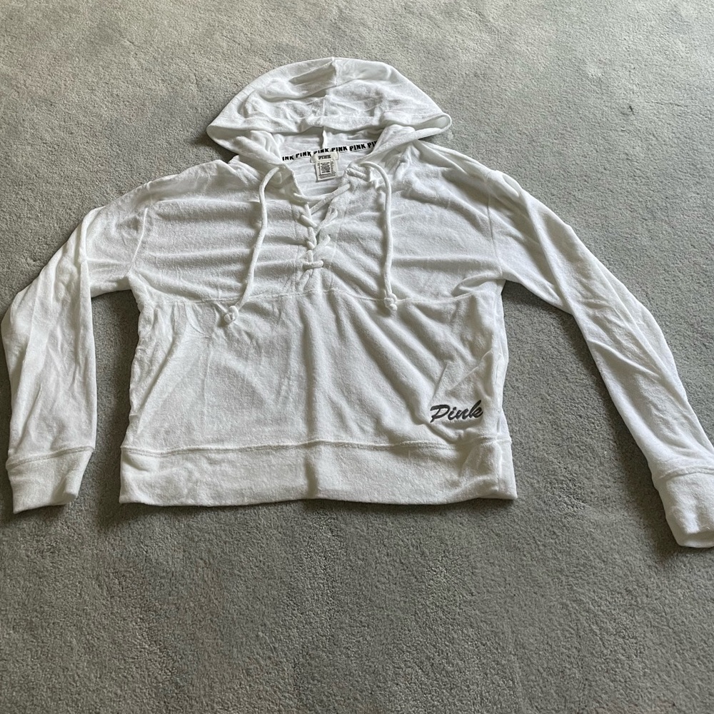 PINK cropped hoodie